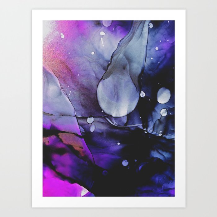 A Violet Gaze Art Print