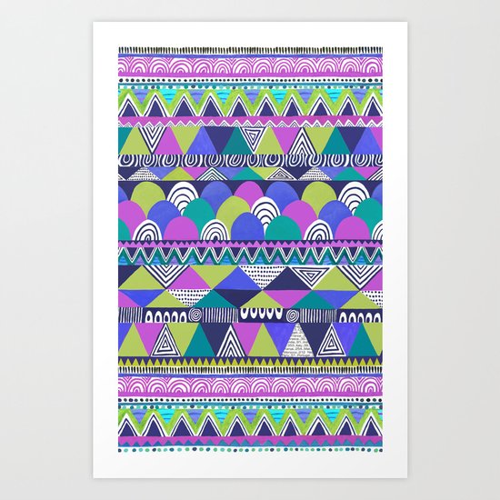 Cool Shades Geometric Art Print