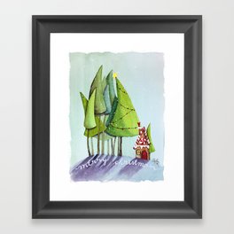 gingerbread forest Framed Art Print