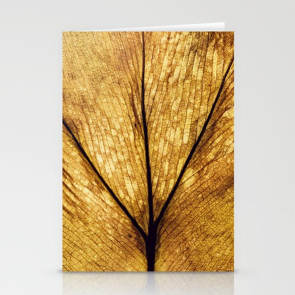 golden leaf Stationery Cards