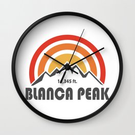 Blanca Peak Colorado Wall Clock