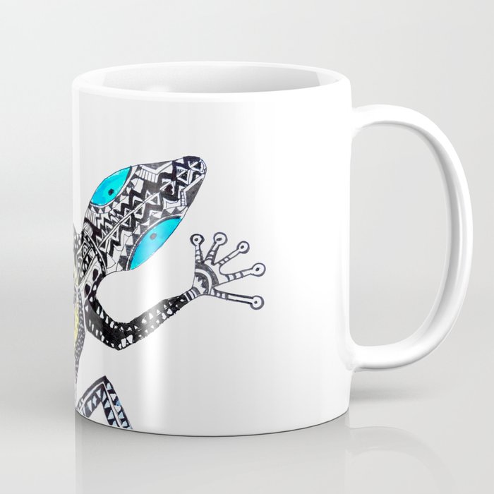 Sticky fingers. Gecko, by Miss C Coffee Mug