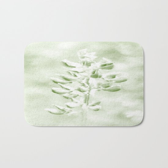 Lupine in Vintage color Bath Mat