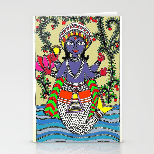 Matsya Avatar of the Hindu God Vishnu Stationery Cards