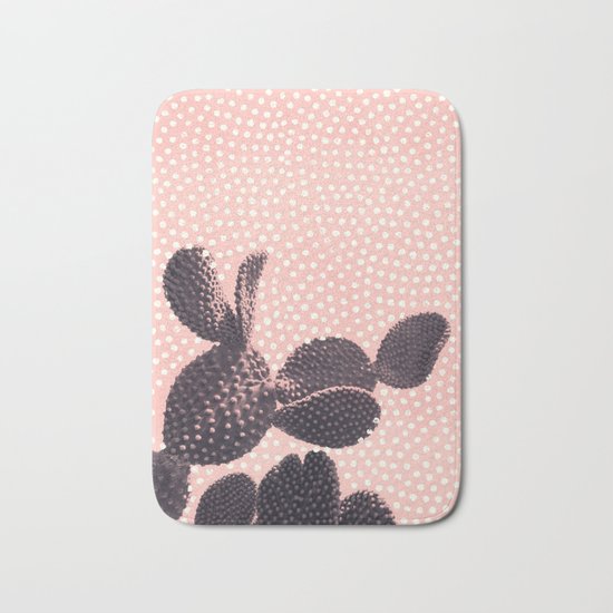 Cactus with Polka Dots Bath Mat