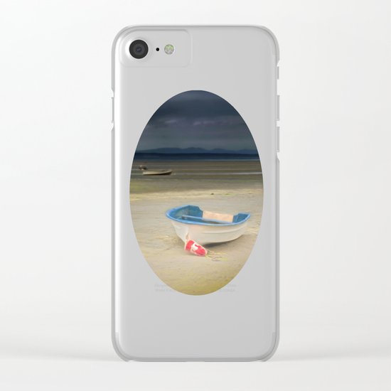 White Storm Clear iPhone Case