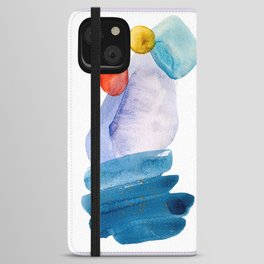 Watercolor nordic abstract iPhone Wallet Case