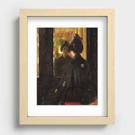 The Mirror, 1900 by William Merritt Chase Recessed Framed Print