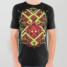 Undead Music Lover Design (red) All Over Graphic Tee
