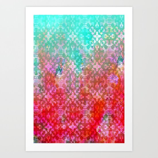 Blushing Tribal Art Print
