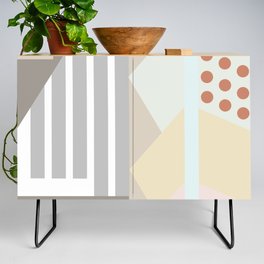 Abstract Geometric Pattern Credenza