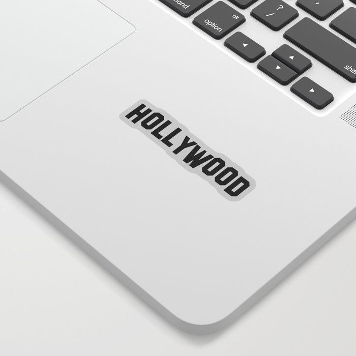 Hollywood Black Sign  Sticker