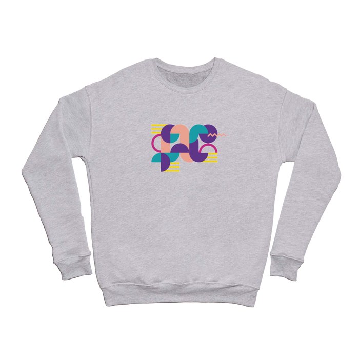 Memphis Pattern 16 - Abstract Geometric / 80s Retro Crewneck Sweatshirt