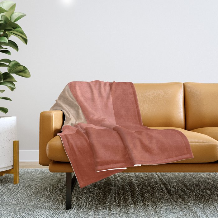 Terracotta colored sales throw blanket