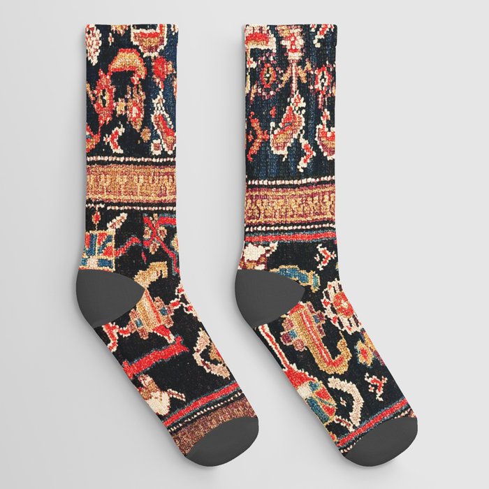 Malayer Hamadan West Persian Rug Socks