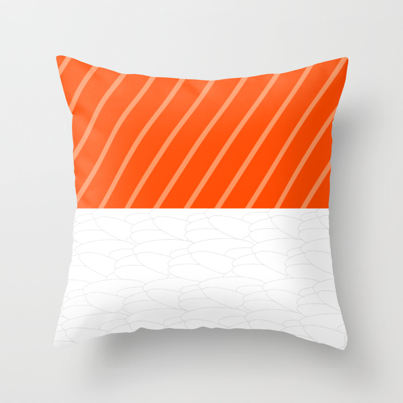 salmon sushi pillow