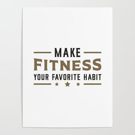 Gym Fitness Work Dance Workout Sport Dancing Gift Poster