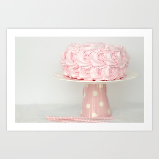 birthday cake Art Print
