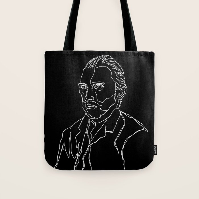 Modern Vincent Van Gogh Self Portrait Tote Bag by Urban Nomad Society6