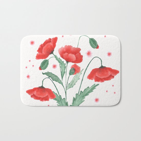 Poppies Bath Mat
