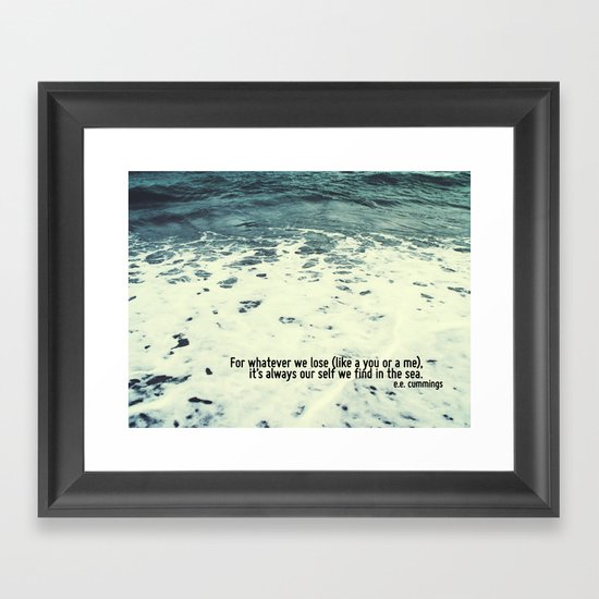 You Sea Me Framed Art Print