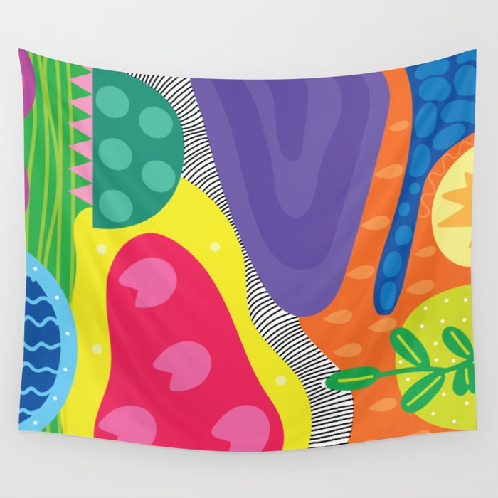 Colourful Patchwork Wall Tapestry