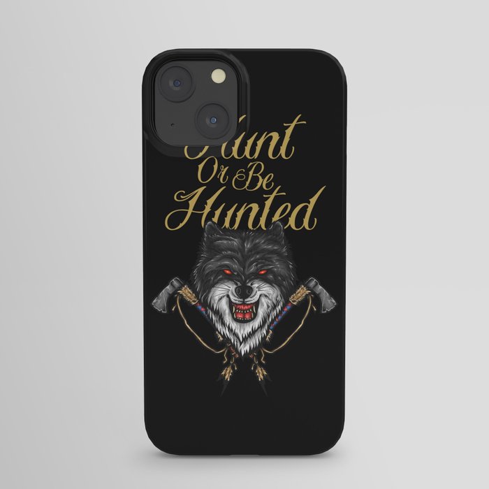 Wolf and Tomahawk iPhone Case