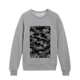 vintage military camouflage Kids Crewneck