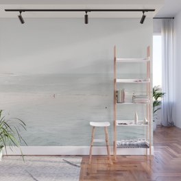 At the Seaside (three) - minimal beach series by Ingrid Beddoes Wall Mural