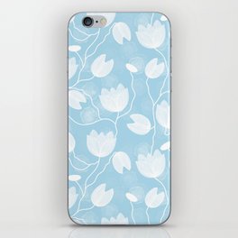 Lotus Vines-Blue iPhone Skin