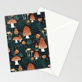 Mushroom Forest Gnomes Stationery Card