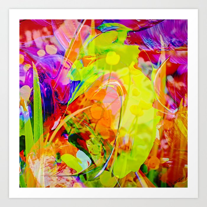 Abstract in Perfection - Flowermagic 6 Art Print