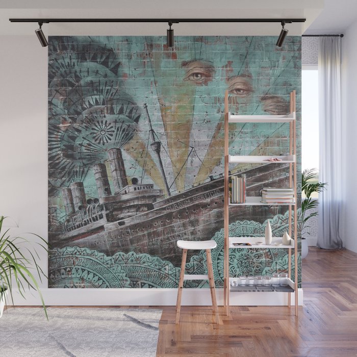 the boat wall Wall Mural