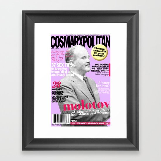 COSMARXPOLITAN, Issue 17 Framed Art Print