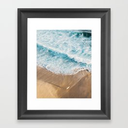 The Surfer and The Ocean Framed Art Print