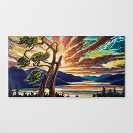 Inlet Sunset Canvas Print