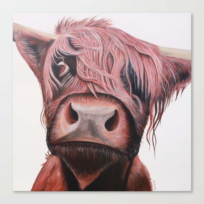 Highland Cow Canvas Wall Art