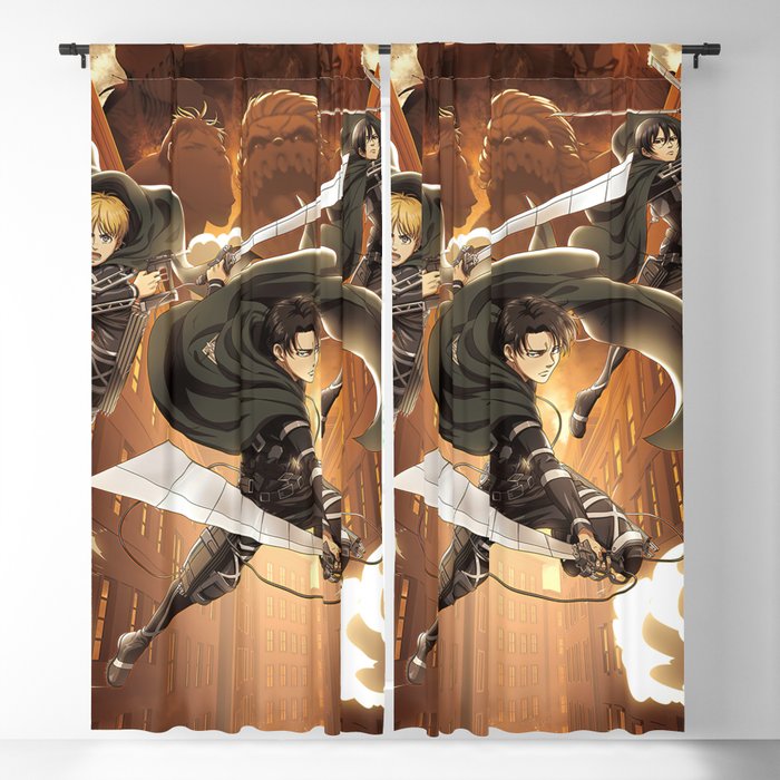 Mikasa Ackerman Blackout Curtain by Rudra Vargas | Society6