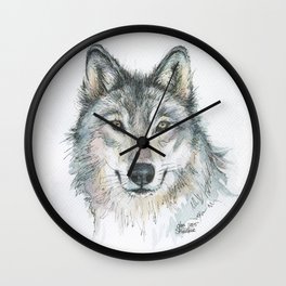 Wolf Wall Clock