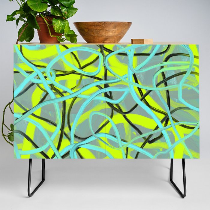Abstract expressionist Art. Abstract Painting 15. Credenza