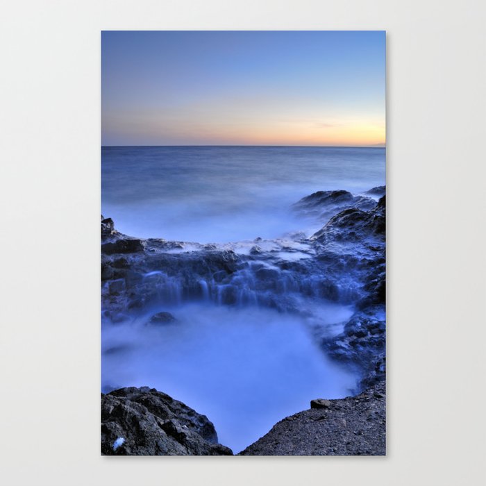 Wallpaper Blue Seaside Canvas Print By Guidomontanes Society6 For iPhone