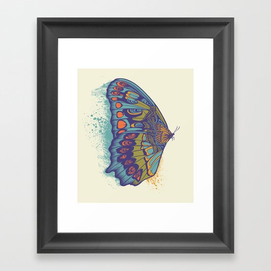 Butterfly Life Cycle Framed Art Print