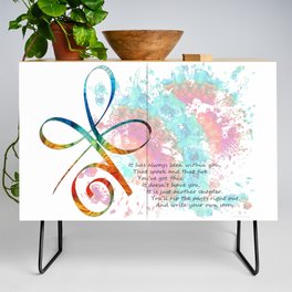 You Have Real Strength Inspirational Art Credenza