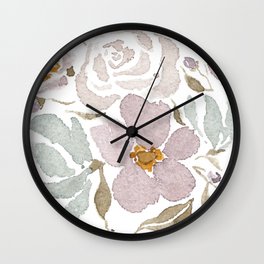 Anna Maria Floral Painting Wall Clock