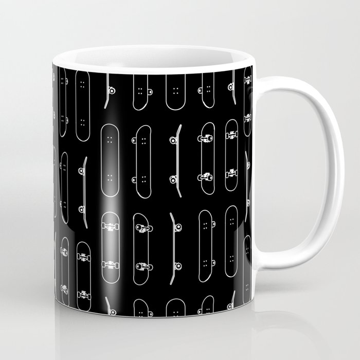 Skateboard White Lines Coffee Mug