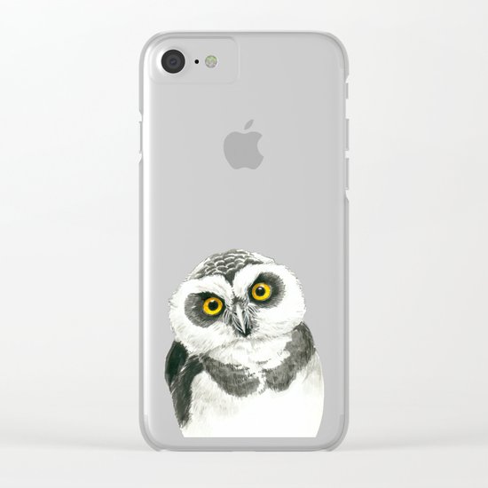 Owl Clear iPhone Case