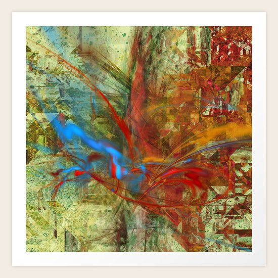 Fractal art Art Print