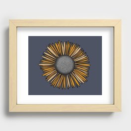 Yellow Aster Recessed Framed Print
