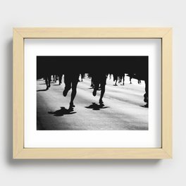 Runners Recessed Framed Print