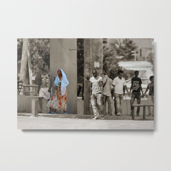 Colour in the city Metal Print